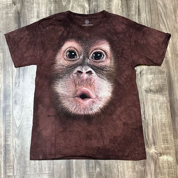 The Mountain Unisex Baby Orangutan Graphic T-Shirt Brown Size L - Picture 1 of 3